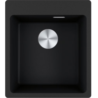 Franke Maris MRG 610-39 A, built-in sink Fragranit DuraKleen Plus, color onyx, stopper valve, 114.0658.491