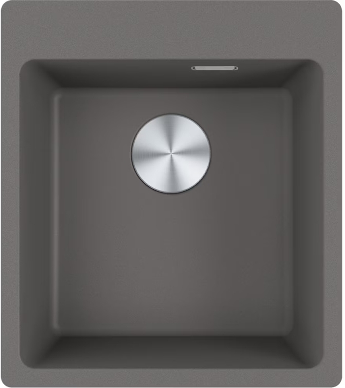 Franke Maris MRG 610-39 A, built-in sink Fragranit DuraKleen Plus, color stone gray, stopper valve, 114.0658.492