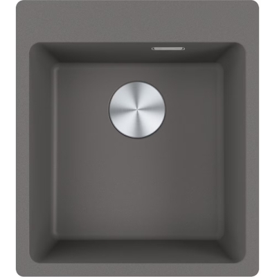 Franke Maris MRG 610-39 A, built-in sink Fragranit DuraKleen Plus, color stone gray, stopper valve, 114.0658.492