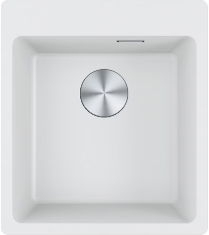 Franke Maris MRG 610-39 A, built-in sink Fragranit DuraKleen Plus, color Glacier, stopper valve, 114.0708.038