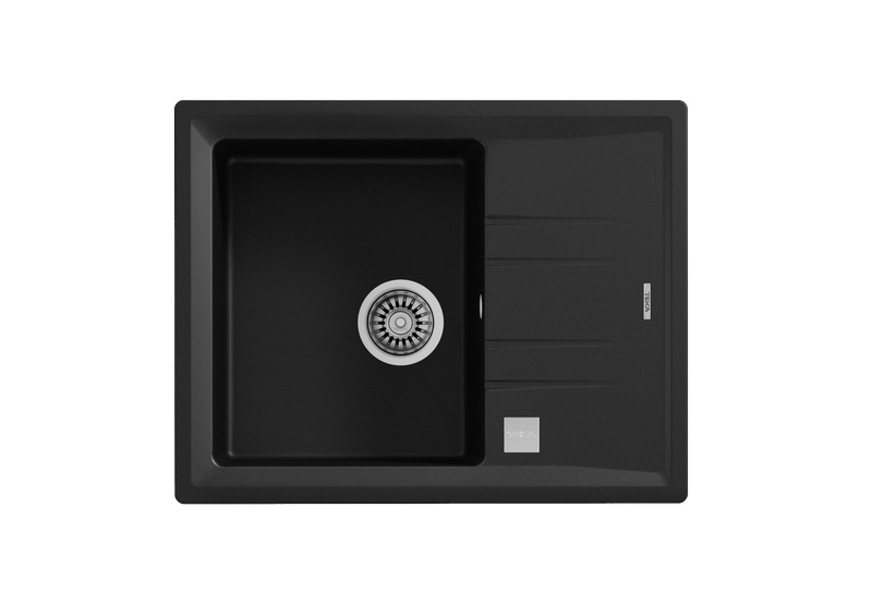 Teka STONE 45 S-TG 1B 1D AUTO, Tegranit+ built-in sink 45 cm, carbon, 115330050