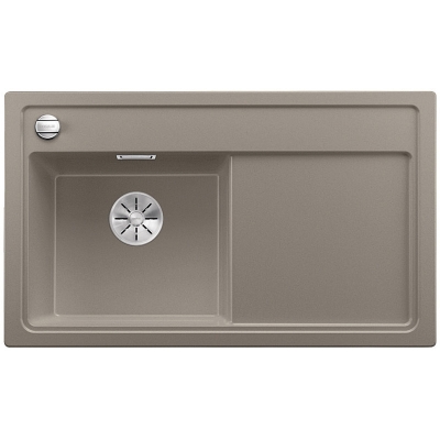 Blanco Zenar 45 S Silgranit PuraDur 2, раковина слева, цвет тартуфо, слив InFino, 523859