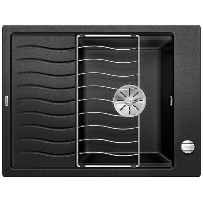Blanco Elon 45 S built-in sink Silgranit PuraDur, color anthracite, InFino drain, 524814