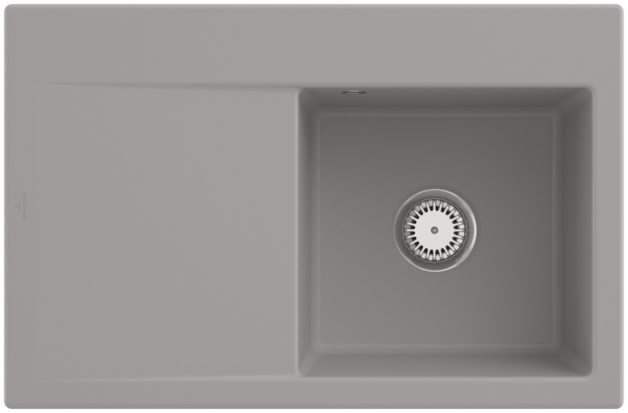 Villeroy &amp; Boch Subway Style 45, värv KD Fossil, Classicline, kraanikauss paremal