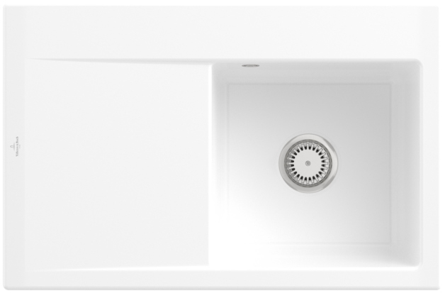 Villeroy &amp; Boch Subway Style 45, color R1 White Alpin Classicline, basin on the right