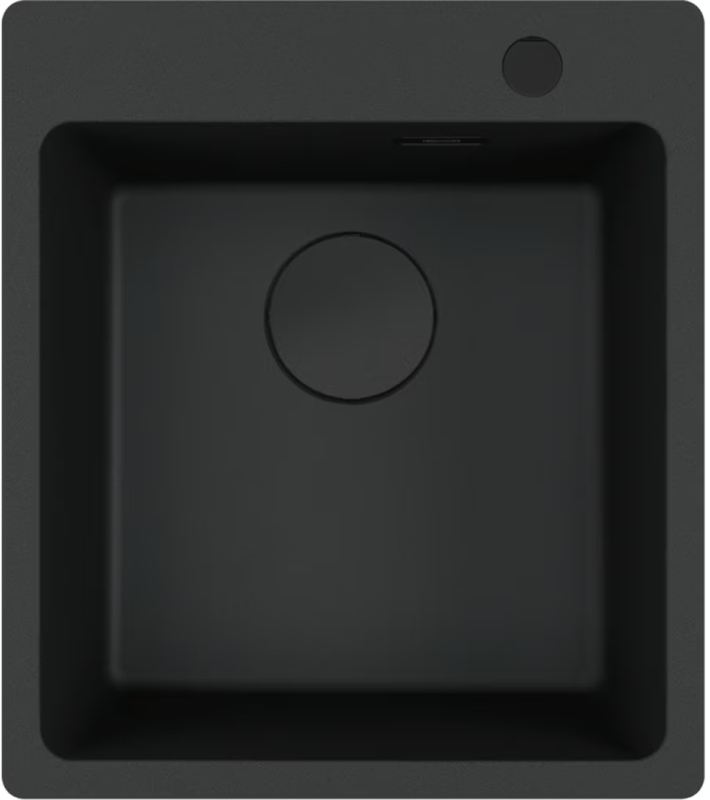 Franke Maris MRG 610-39 A, built-in sink Fragranit DuraKleen Plus, color Black Matt Black Collection, 114.0708.036