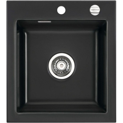 Systemceram KeraDomo MERA 46 värvis Nero (läikiv), 5-aastase garantiiga