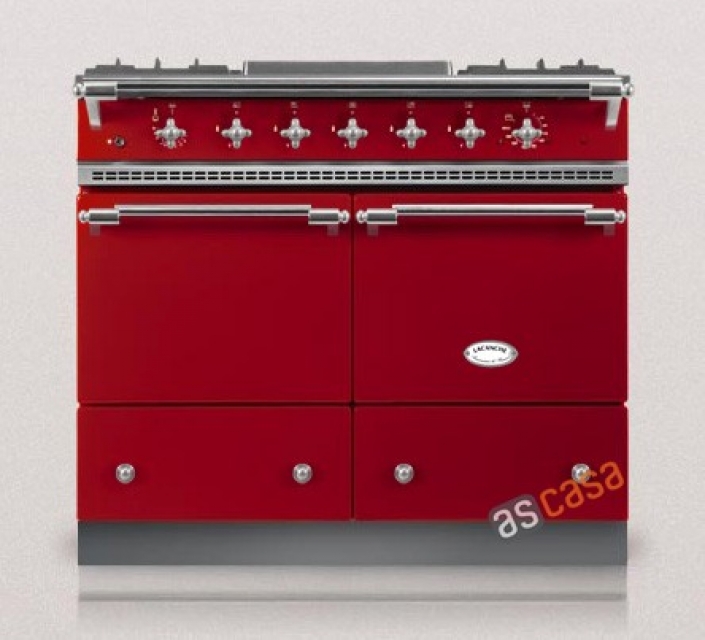 Lacanche Cluny Classic, cooking station, 100 cm, color cherry red, with 5 year guarantee!