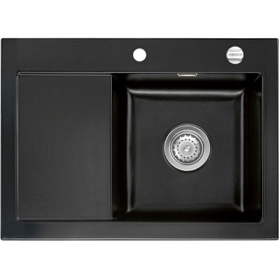 Systemceram KeraDomo MERA 70 in Nero (glossy), with a 5-year guarantee