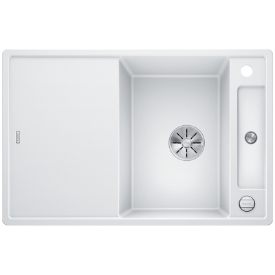 Blanco Axia III 45 S Silgranit PuraDur 2, включая деревянную разделочную доску, цвет белый, слив InFino, 523177