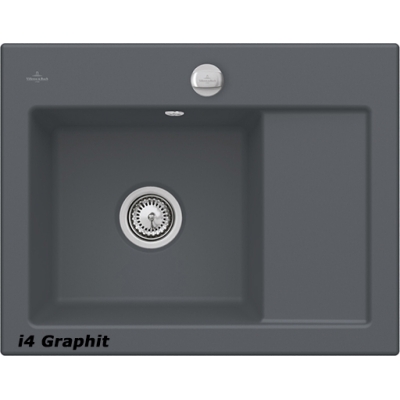 Villeroy &amp; Boch Subway 45 Compact, värviline i4 grafiit, Classicline, kraanikauss vasakul või paremal