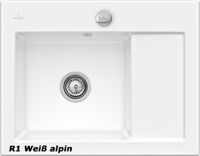 Villeroy &amp; Boch Subway 45 Compact, color R1 white alpine, Classicline, basin left or right