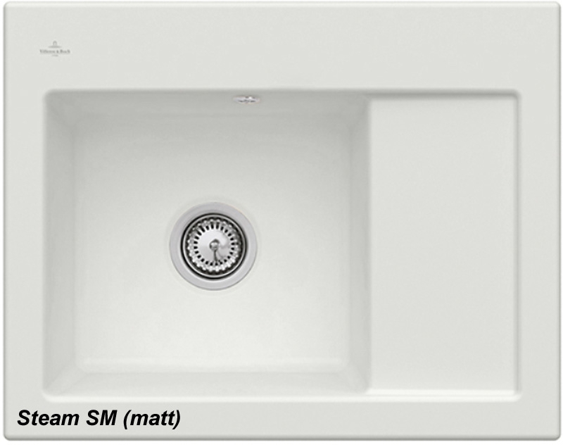 Villeroy &amp; Boch Subway 45 Compact, color SM Steam, Classicline, basin left or right