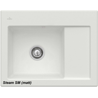 Villeroy &amp; Boch Subway 45 Compact, color SM Steam, Classicline, basin left or right