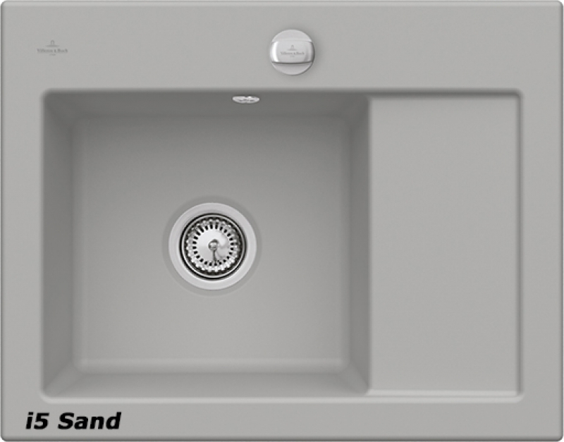 Villeroy &amp; Boch Subway 45 Compact, color KD Fossil, Classicline, basin left or right