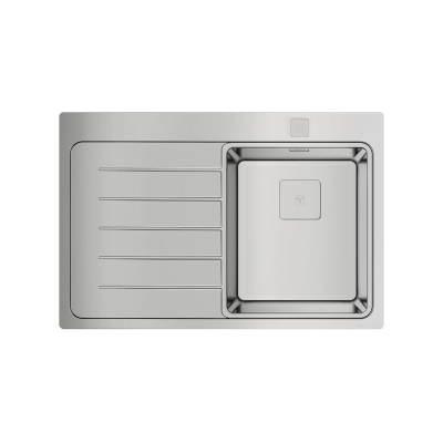 Teka ZENIT RS15 1B 1D L 78 AUTO, stainless steel built-in sink, basin on the right, 115100009