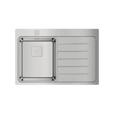 Teka ZENIT RS15 1B 1D R 78 AUTO, встраиваемая мойка из нержавеющей стали, раковина слева, 115100007