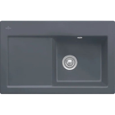 Villeroy &amp; Boch Subway 45, color i4 graphite, Classicline, basin on the right or basin on the left