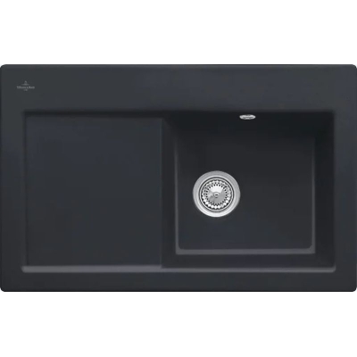 Villeroy &amp; Boch Subway 45, värv S5 Ebony, Premiumline, kraanikauss paremal või kraanikauss vasakul