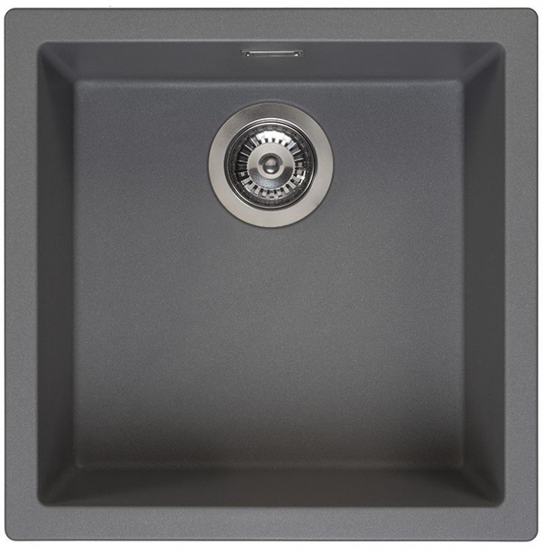 Reginox Amsterdam 40, Regi-Granit built-in sink, color gray silvery, R32329