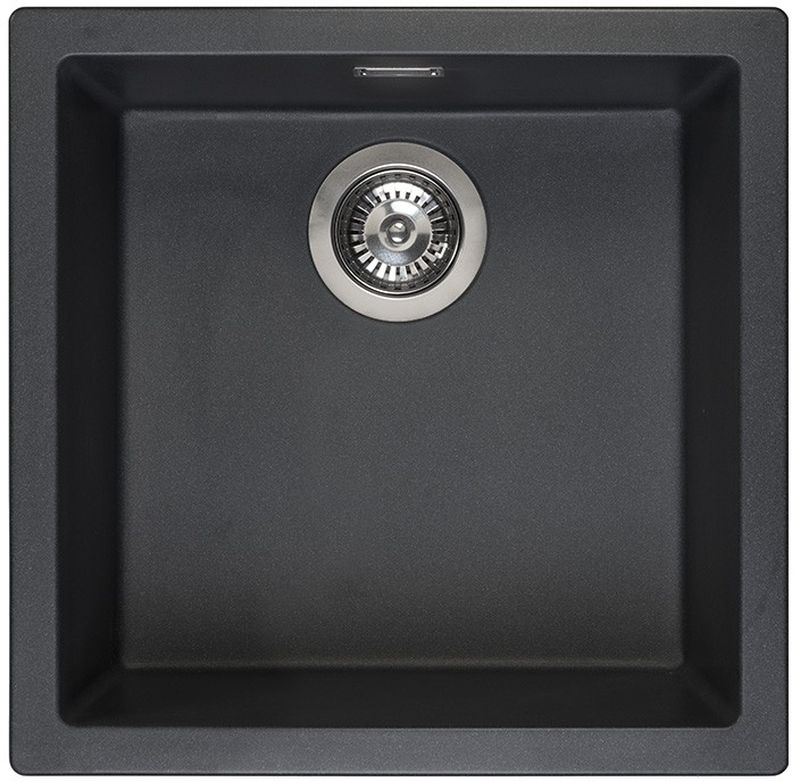 Reginox Amsterdam 40, Regi-Granit built-in sink, color black silvery, R32312