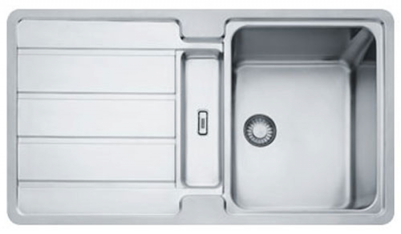 Franke Hydros HDX 284 built-in sink - SlimTop, push button valve, 127.0378.735, 10045