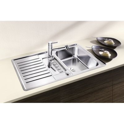 BLANCO CLASSIC PRO 5 S-IF с плоской кромкой, слив InFino, 523663