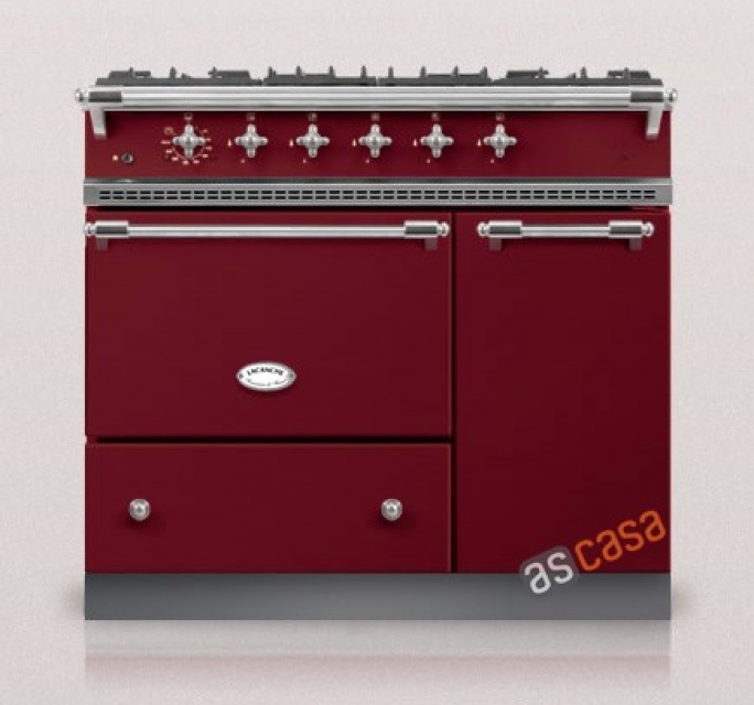 Lacanche Vougeot Classic, cooking station, 100 cm, color burgundy, with 5 year guarantee!