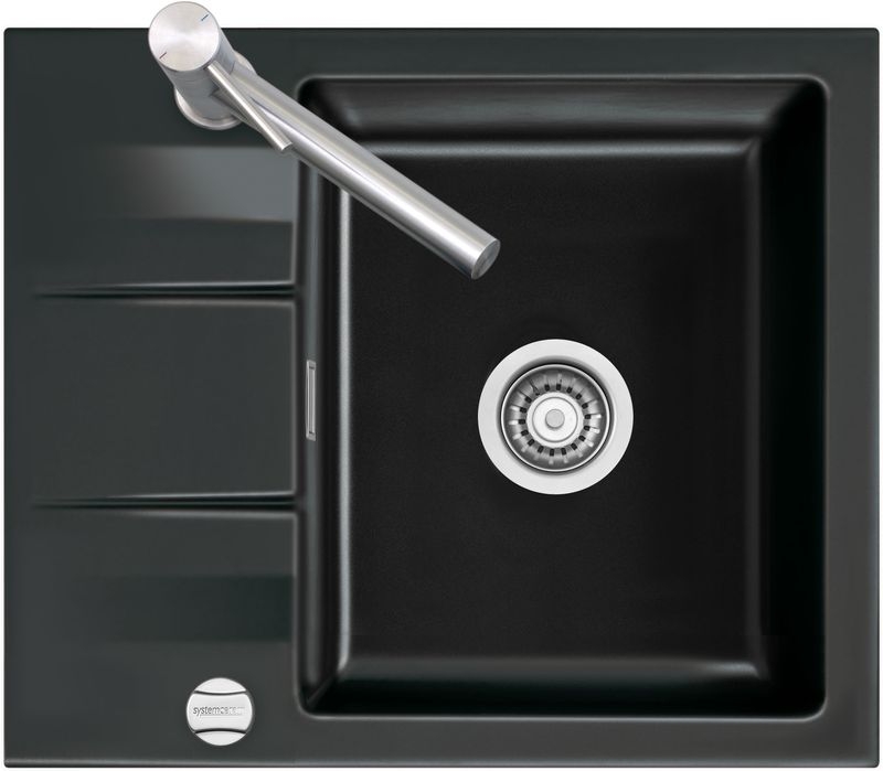 Systemceram KeraDomo GENEA 60 in Nero (glossy), with a 5-year guarantee