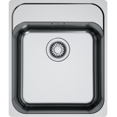 Franke Smart SRX 210-40 A sisseehitatud Slim-Top kraanikauss, pöördnupuga klapp, tahke roostevaba teras, 127.0708.292