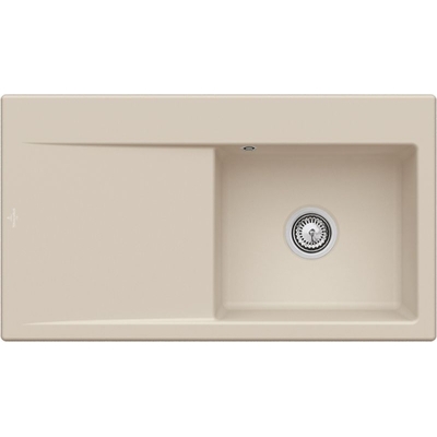 Villeroy &amp; Boch Subway Style 50, värv AM Almond, Classicline, kraanikauss paremal