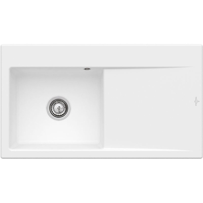 Villeroy &amp; Boch Subway Style 50, värvus RW Stone White, Classicline, kraanikauss vasakul