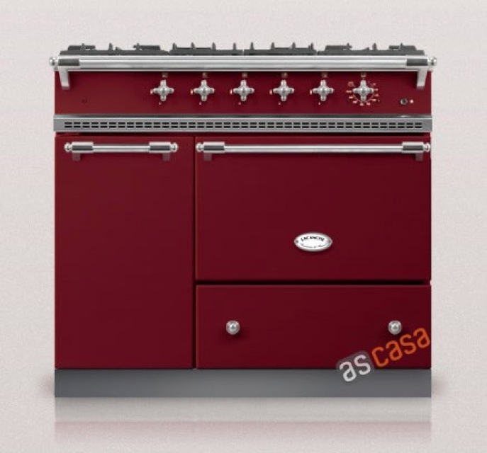 Lacanche Volnay Classic, cooking station, 100 cm, color burgundy, with 5 year guarantee!