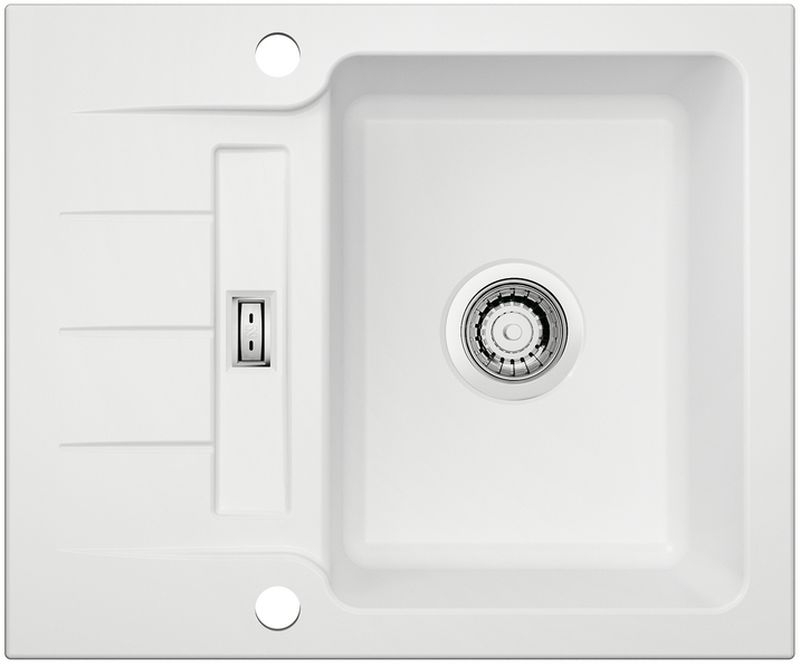 Naber LineUp 2E built-in sink, matt white, 1091045