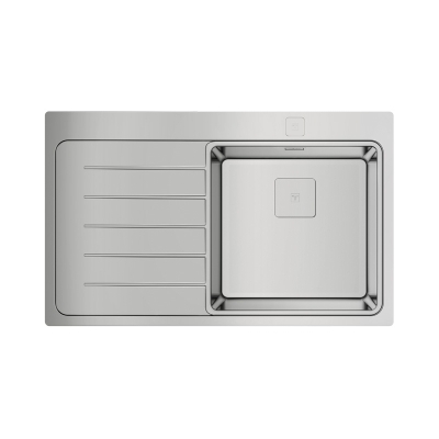 Teka ZENIT RS15 1B 1D L 86 AUTO PRO, stainless steel built-in sink, basin on the right, 115100006