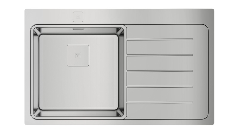 Teka ZENIT RS15 1B 1D R 86 AUTO PRO, stainless steel built-in sink, basin on the left, 115100004