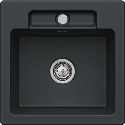 Villeroy &amp; Boch Siluet 50 S, color R7 Pure Black, Premiumline