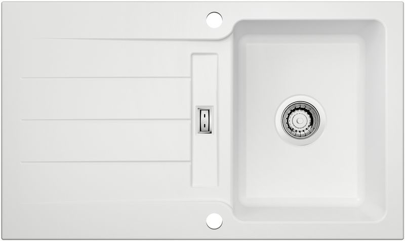 Naber LineUp 1E, built-in sink, glossy white, 1091051