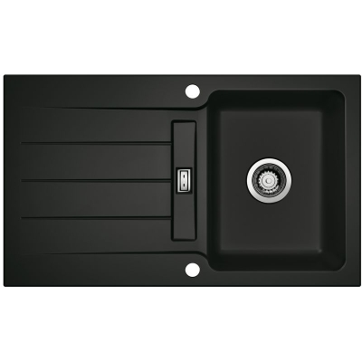 Naber LineUp 1E, sisseehitatud kraanikauss, nero, 1091053