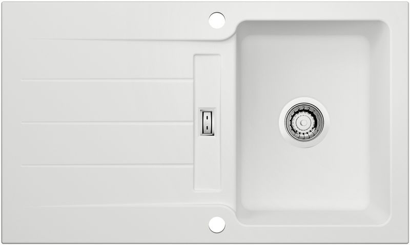 Naber LineUp 1E, built-in sink, matt white, 1091055