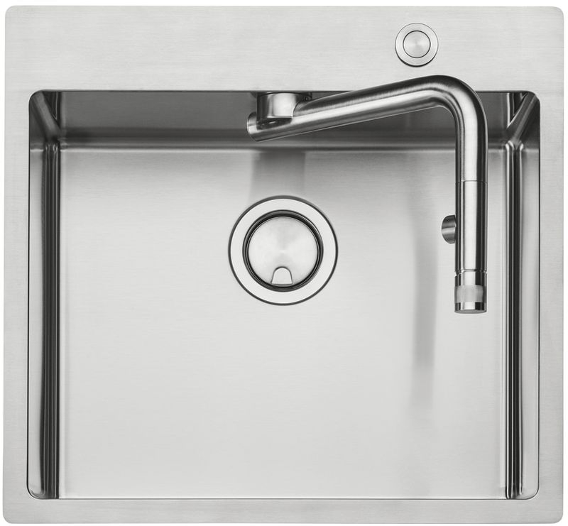 Naber Corno Turno 50, built-in sink with integrated fitting, 1041002