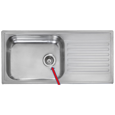 Reginox Minister 10, ümberpööratav valamu, saab paigaldada tugivalamuks