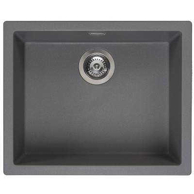 Reginox Amsterdam 50, Regi-Granit built-in sink, color gray silvery, R30851