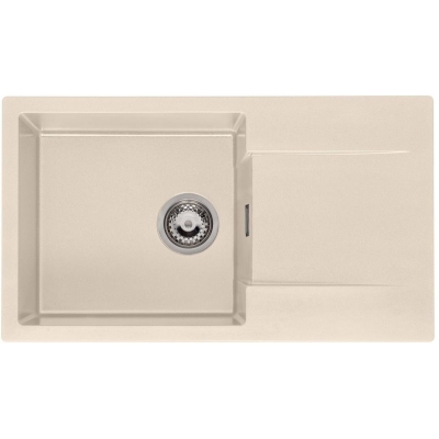 Reginox Amsterdam 43, Regi-Granit built-in sink, color caffe silvery, R33470