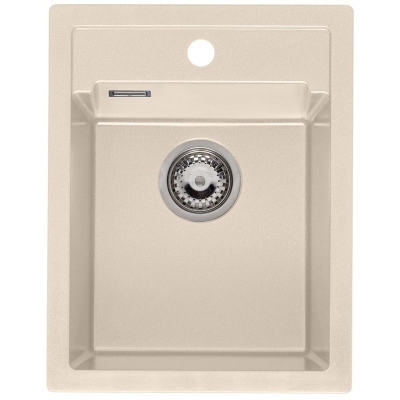 Reginox Amsterdam 34, Regi-Granit built-in sink, color caffe silvery, R33548