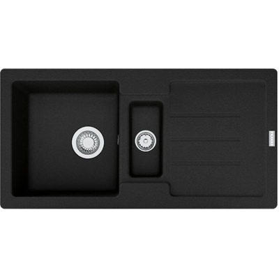 Franke Strata STG 651-86 Fragranit DuraKleen Plus, пробка корзины сита, цвет черный матовый, 114.0657.824