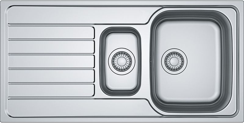 Franke Smart SKL 651 built-in sink stainless steel linen, eccentric valve, reversible, 101.0626.707