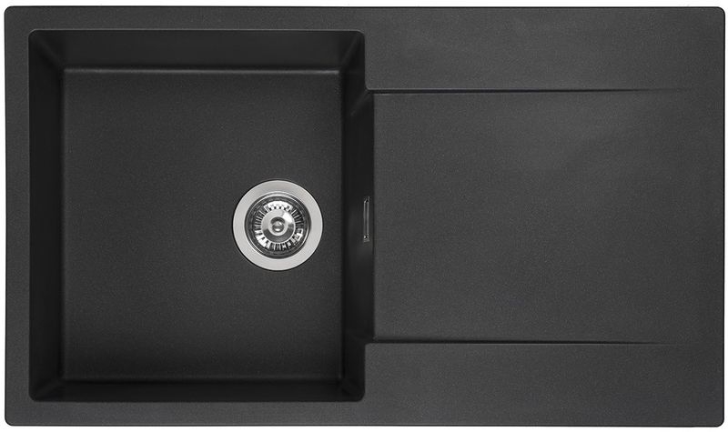 Reginox Amsterdam 10, Regi-Granit built-in sink, color black silvery, R30929