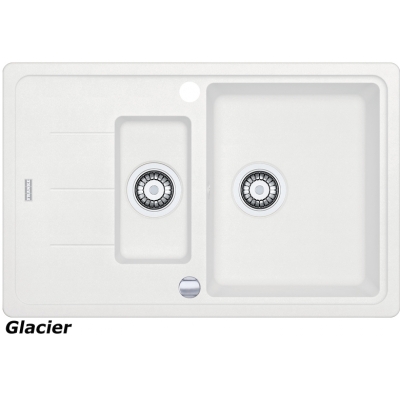 Franke Basis BFG 651-78 Fragranit DuraKleen Plus color Glacier, 114.0301.368, 11878