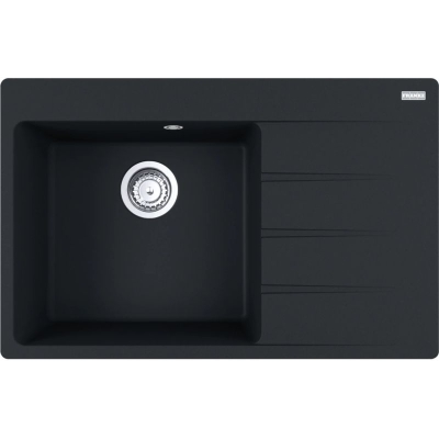 Franke Centro CNG 611-78 A Fragranit DuraKleen Plus, раковина слева, цвет Черный матовый, 114.0627.651